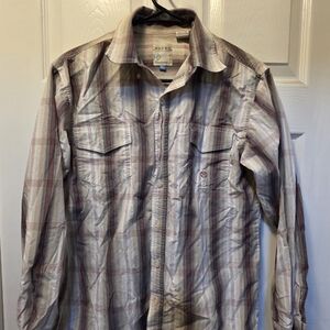 Roper Kids Plaid Button Down Shirt - Red, Blue, White